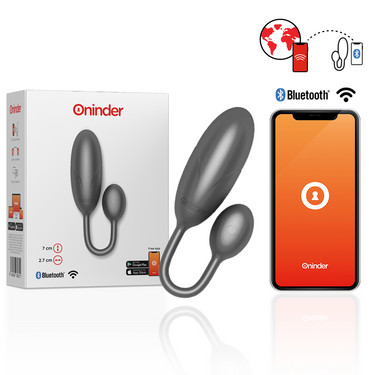 Uovo Vibrante ONINDER Denver Nero 7 x2.7 cm con App Gratuita